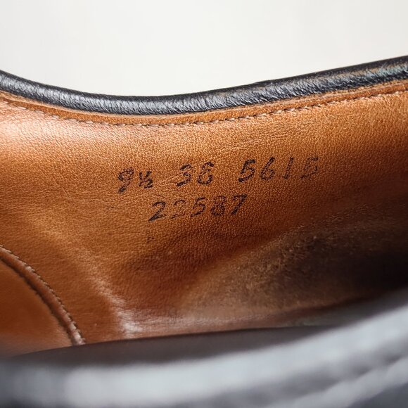 Allen Edmonds Park Avenue 5615 Mens Black Leather Oxford Cap Toe